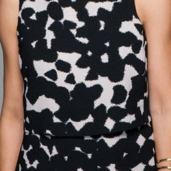 NWT BANANA REPUBLIC Layered Flounce Hem A-Line Dress Sz 2 Open Back - Picture 3 of 15